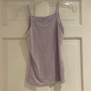 Uniqlo lavender tank top with lining